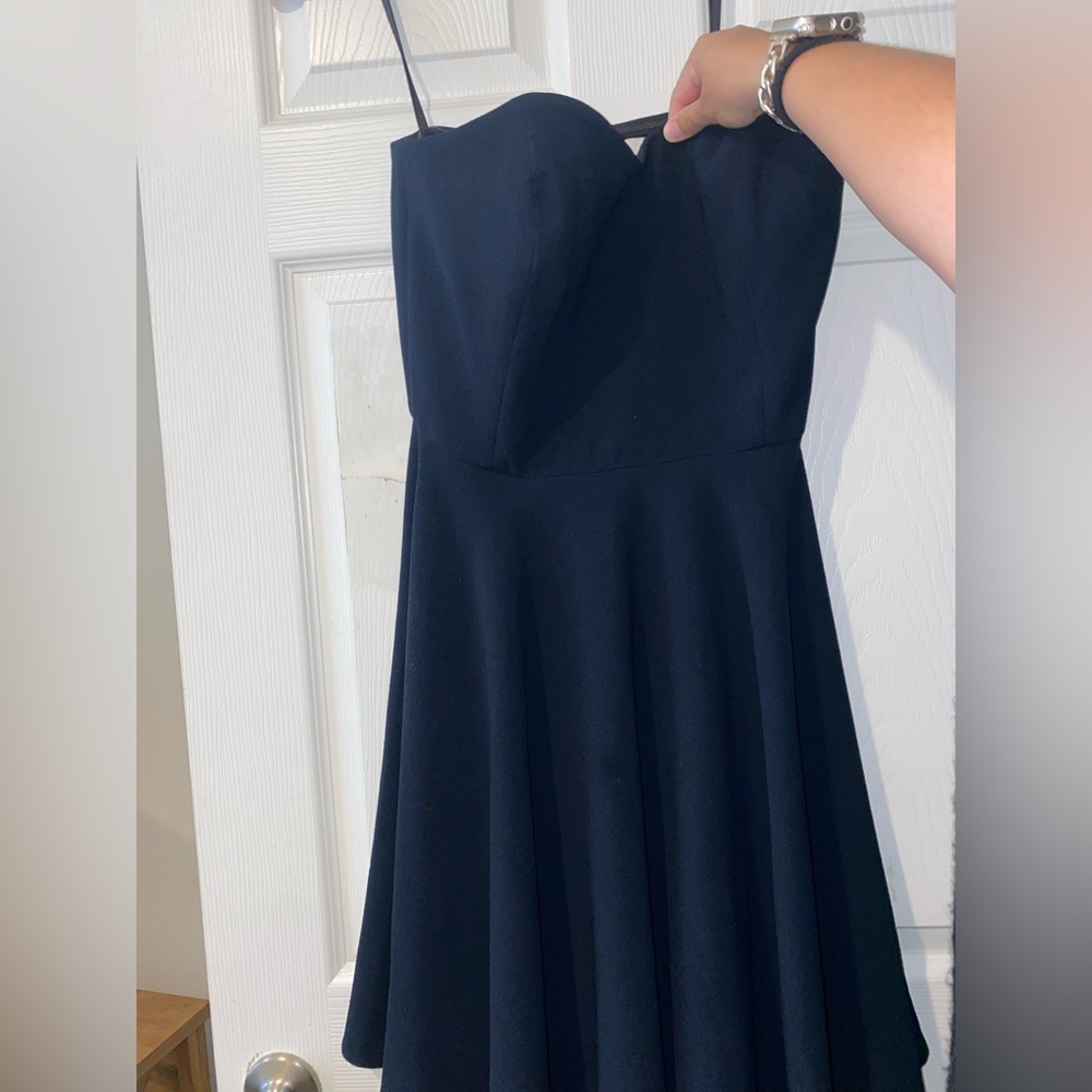 Vineyard Vines Navy strapless dress